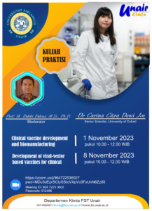 [Kuliah Praktisi] Clinical Vaccine Development and Biomanufacturing