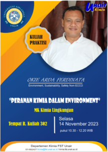 [Kuliah Praktisi] Peranan Kimia dalam Environment